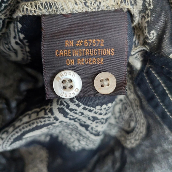 Road Paisley Button Down Shirt Size L - Picture 5 of 11